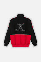 Giacca racing McLaren x Mercedes-Benz vintage – Edizione rossa – Unisex – Retro