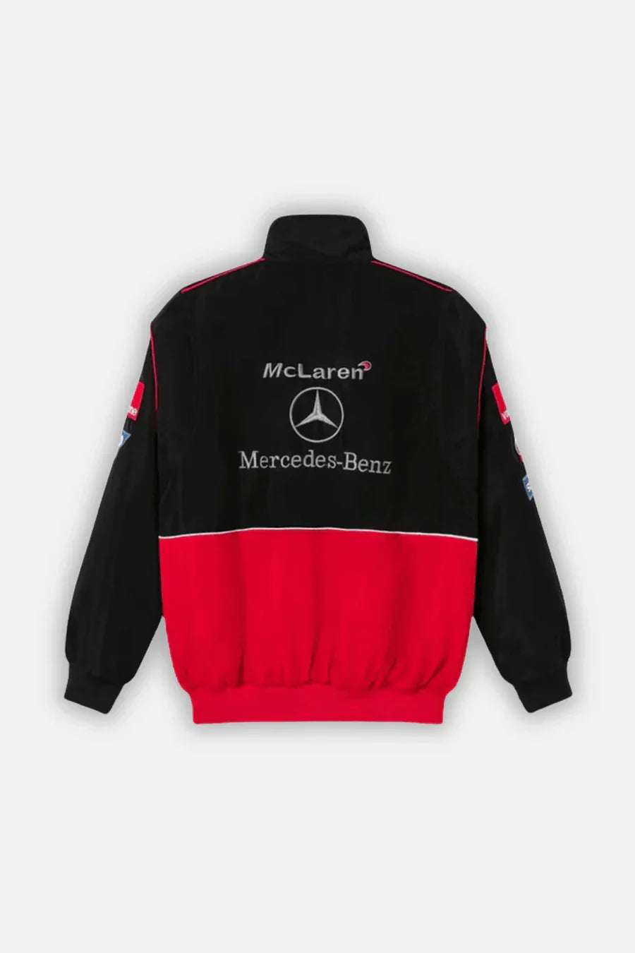 Giacca racing McLaren x Mercedes-Benz vintage – Edizione rossa – Unisex – Retro