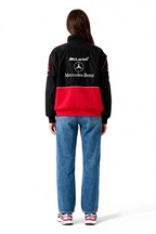 Giacca racing McLaren x Mercedes-Benz vintage – Edizione rossa – Unisex – Retro
