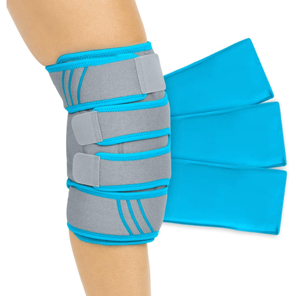 Ginocchiera regolabile in neoprene con tripla chiusura a strappo