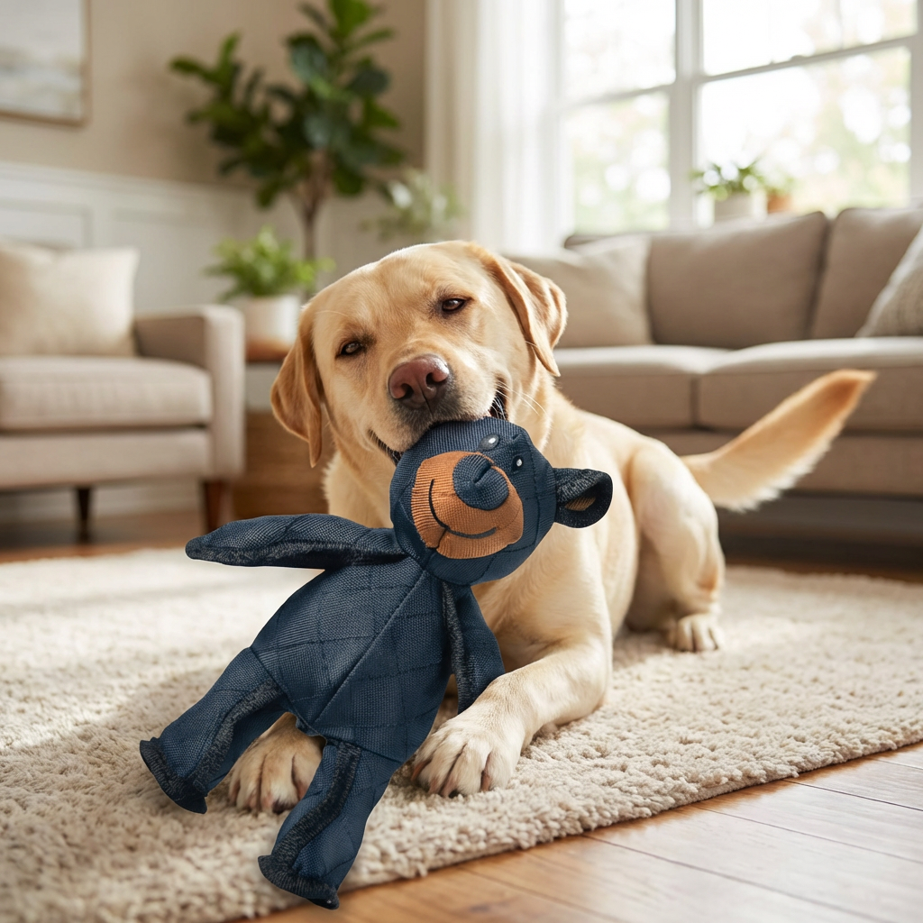 Giocattolo ultra-resistente per cani che masticano forte – Orsetto rinforzato