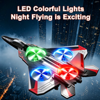 Giocattolo volante radiocomandato | Loop 360° e luci LED | Resistente agli urti | JetGlow