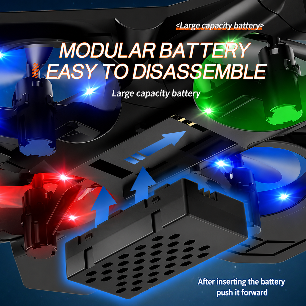 Giocattolo volante radiocomandato | Loop 360° e luci LED | Resistente agli urti | JetGlow