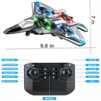 Giocattolo volante radiocomandato | Loop 360° e luci LED | Resistente agli urti | JetGlow