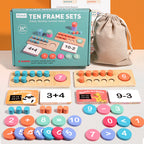 Giochi di conteggio per bambini – Matematica in legno e pratica motoria fine