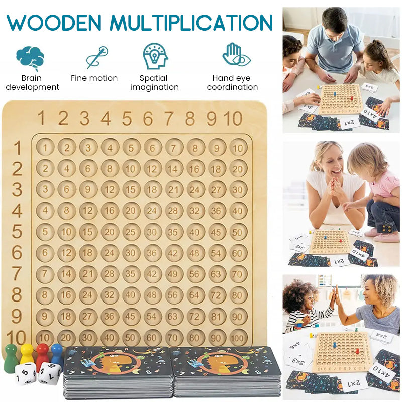 Gioco da tavolo moltiplicazioni e addizioni