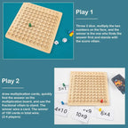 Gioco da tavolo moltiplicazioni e addizioni