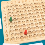 Gioco da tavolo moltiplicazioni e addizioni