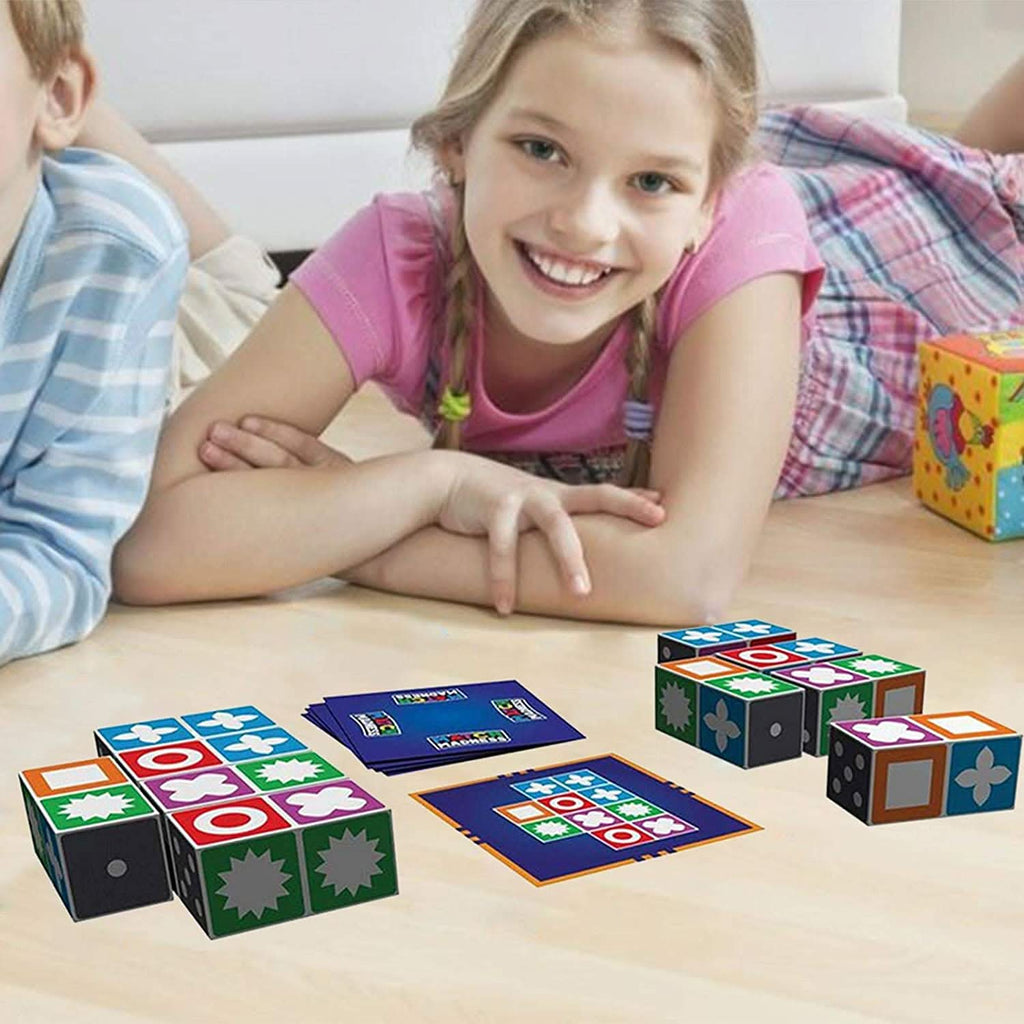 Gioco di costruzioni con blocchi colorati per bambini