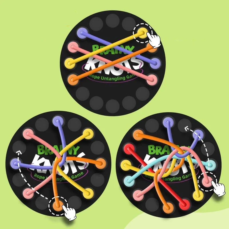 Gioco di puzzle con nodi da sciogliere
