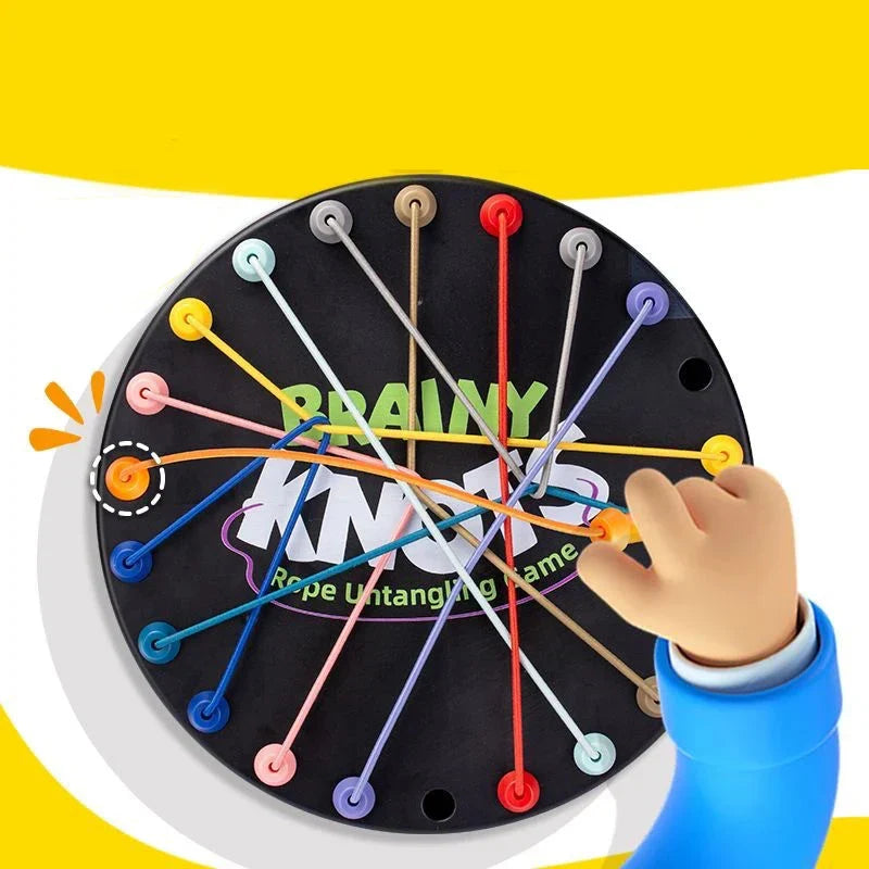 Gioco di puzzle con nodi da sciogliere