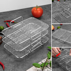 Griglia disidratatore multilivello in acciaio inox per friggitrice ad aria