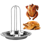 Griglia verticale antiaderente per pollo – Cottura uniforme al barbecue