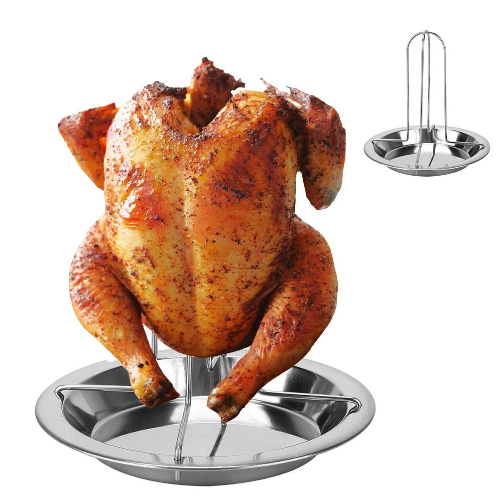Griglia verticale antiaderente per pollo – Cottura uniforme al barbecue