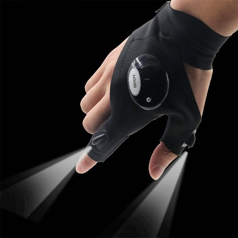 Guanti LED con luci impermeabili per lavori e pesca