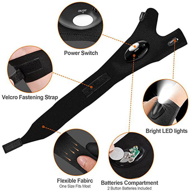 Guanti LED con luci impermeabili per lavoro e pesca