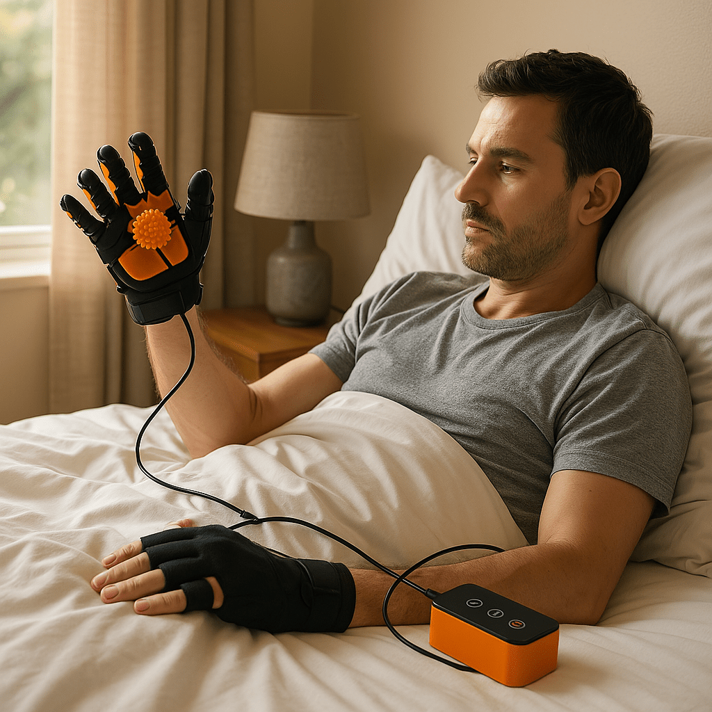 Guanto automatico per riabilitazione e rinforzo della mano