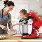 Impastatrice planetaria potente 6 velocità con ciotola inox da 5 litri e accessori versatili