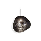 Jessamy | Lampada a sospensione globo in acrilico effetto fuso con finitura specchiata per sala da pranzo e cucina
