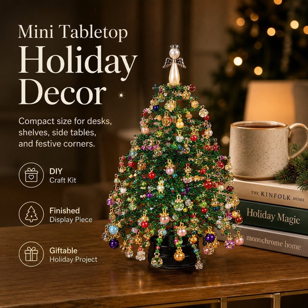 Kit albero decorativo da tavolo fai da te con luci