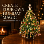 Kit albero decorativo da tavolo fai da te con luci