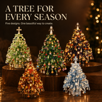 Kit albero decorativo da tavolo fai da te con luci