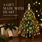 Kit albero decorativo da tavolo fai da te con luci