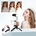 Kit faretto LED con microfono per smartphone