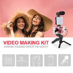 Kit faretto LED con microfono per smartphone