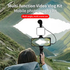 Kit faretto LED con microfono per smartphone