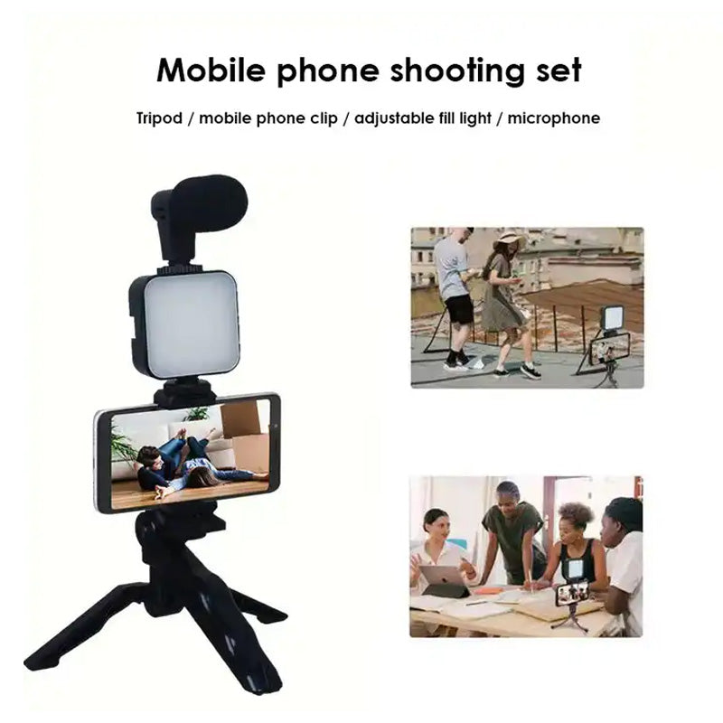 Kit faretto LED con microfono per smartphone