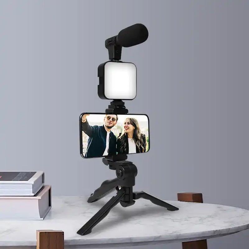Kit faretto LED con microfono per smartphone