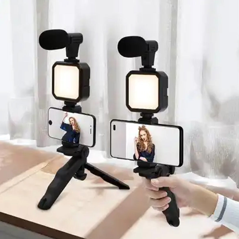 Kit faretto LED con microfono per smartphone