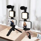 Kit faretto LED con microfono per smartphone