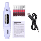 Kit fresa elettrica per unghie 6 in 1 con strumenti portatili per manicure e lucidatura