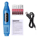 Kit fresa elettrica per unghie 6 in 1 con strumenti portatili per manicure e lucidatura