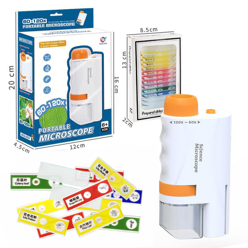 Kit microscopio portatile per bambini – scienza pratica ed entusiasmante a casa