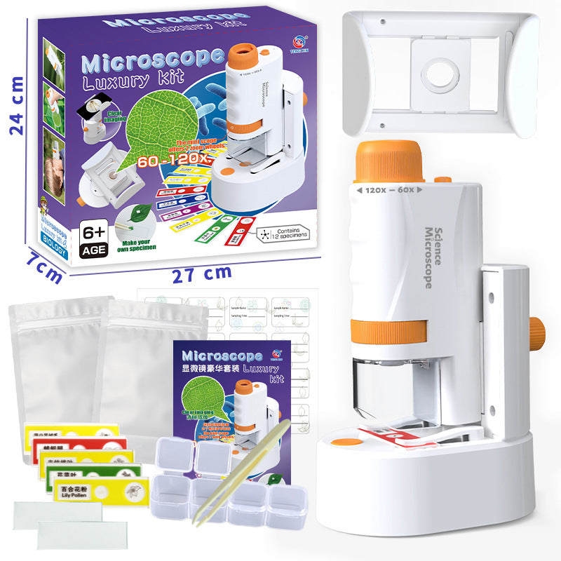 Kit microscopio portatile per bambini – scienza pratica ed entusiasmante a casa