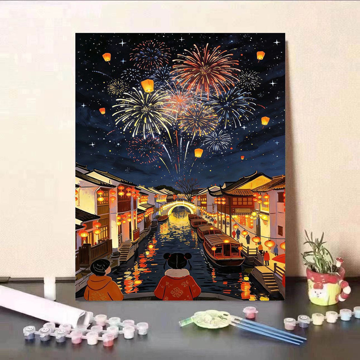 Kit pittura numerata su tela fai da te