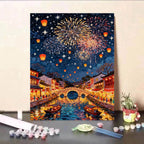 Kit pittura numerata su tela fai da te