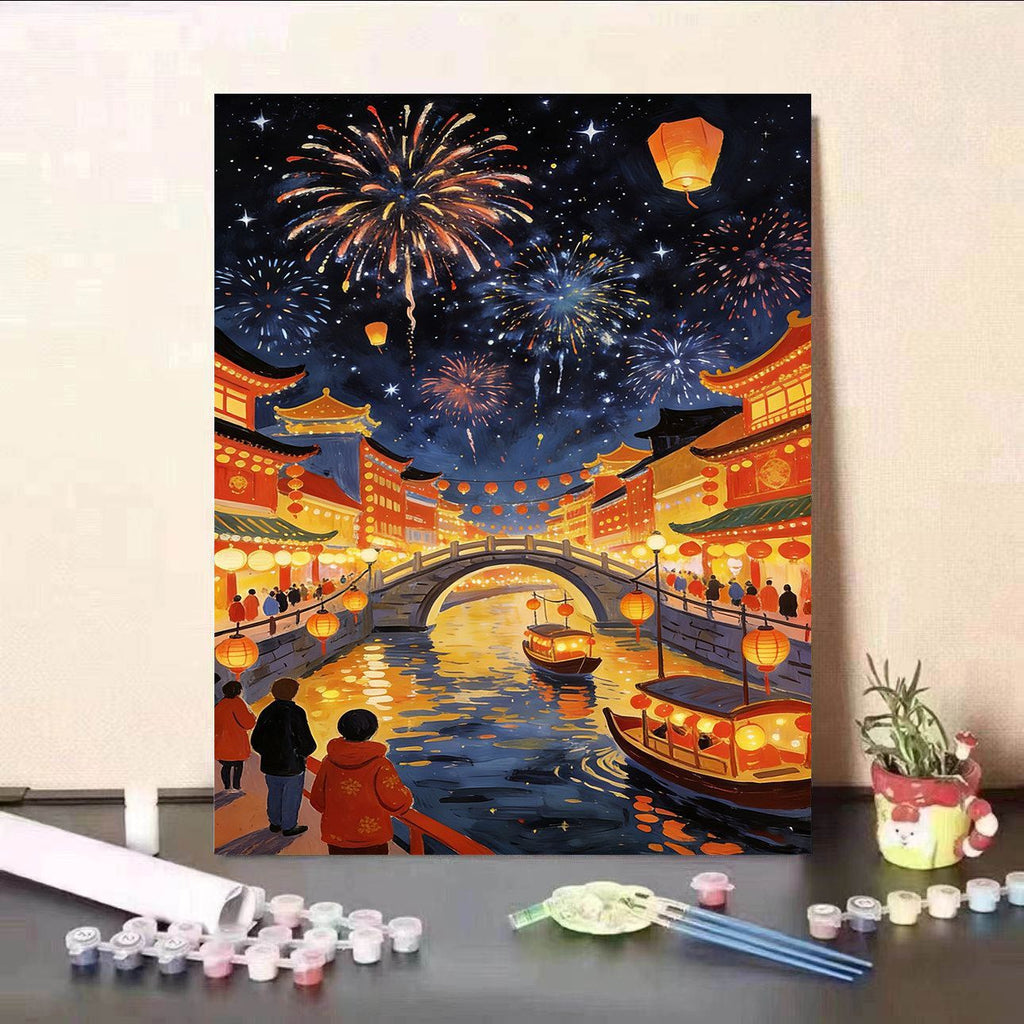 Kit pittura numerata su tela fai da te