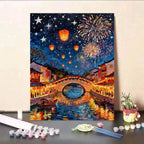 Kit pittura numerata su tela fai da te