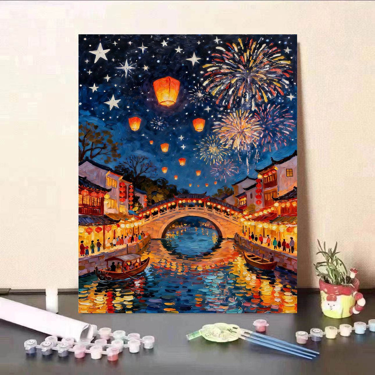Kit pittura numerata su tela fai da te