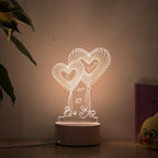 Lampada 3D con effetto olografico