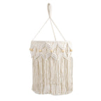 Lampada a sospensione decorativa in macramè