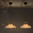 Lampada a sospensione in vetro con diffusione luminosa elegante