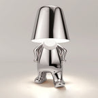 Lampada da comodino ricaricabile con figura decorativa moderna
