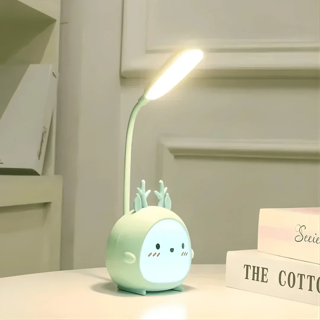 Lampada da lettura per bambini | LED delicato e collo flessibile | Ricaricabile USB