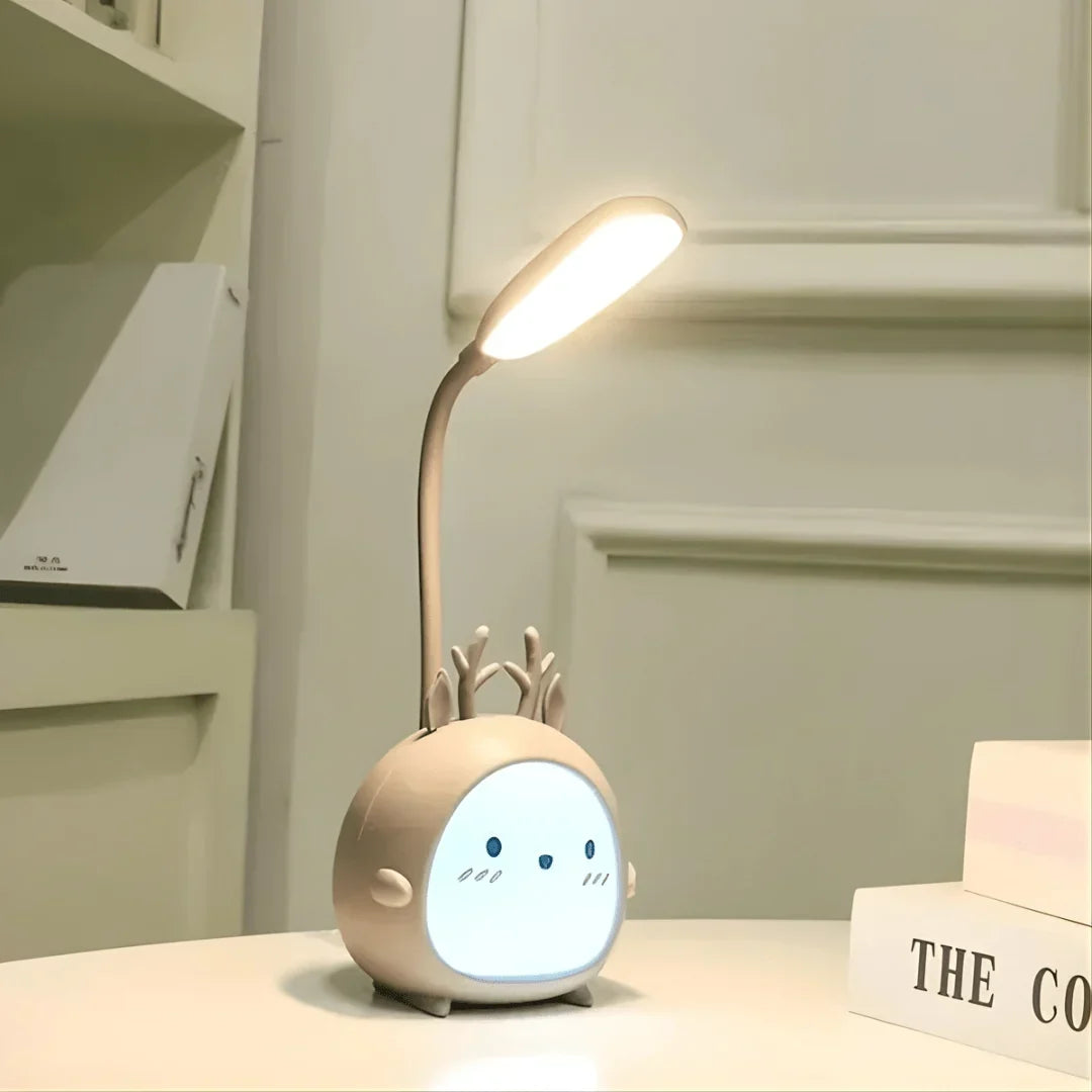 Lampada da lettura per bambini | LED delicato e collo flessibile | Ricaricabile USB