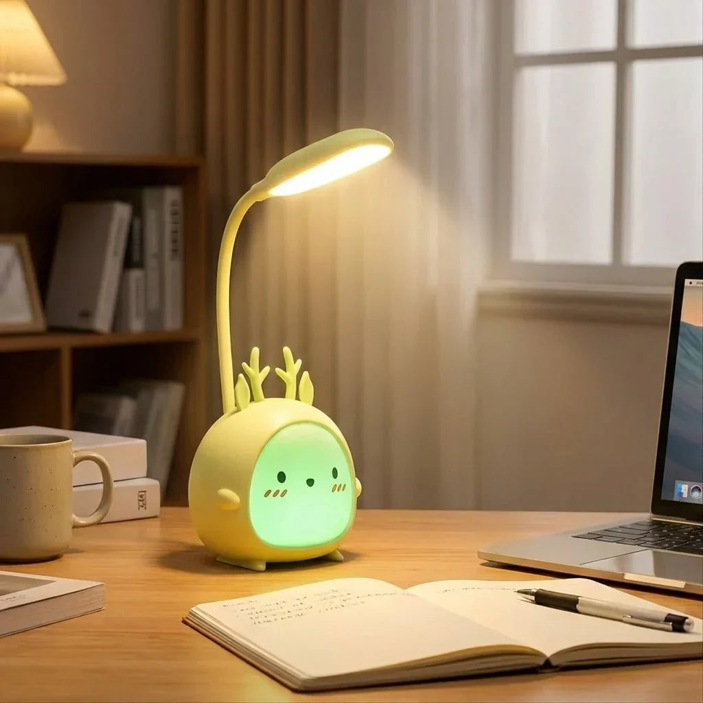 Lampada da lettura per bambini | LED delicato e collo flessibile | Ricaricabile USB